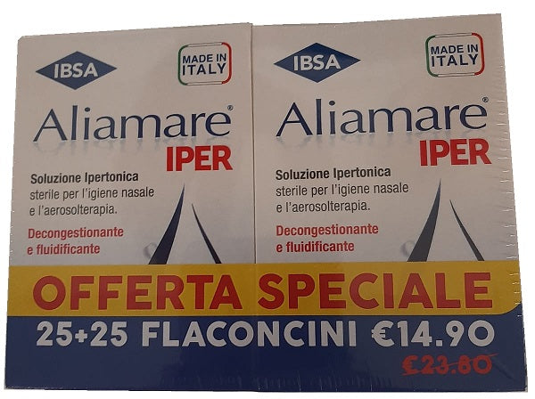 Aliamare Iper 25 + 25 Flaconcini 5 Ml Bipacco - Lovesano