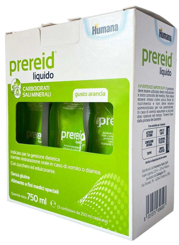 Prereid Liquido 3 Pezzi Da 250 Ml Humana - Lovesano