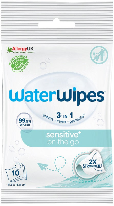 Waterwipes On The Go Salviette 10 Pezzi
