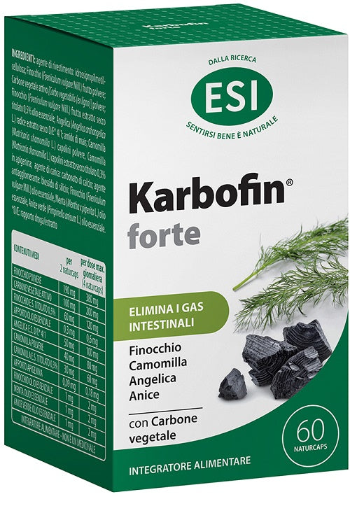 Esi Karbofin Forte 60 Naturcaps - Lovesano