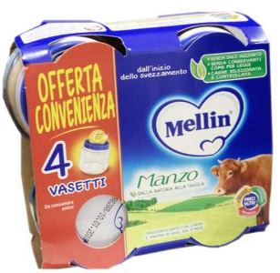 Omogeneizzato di Carne 4x80g Mellin - Sanitar Baby