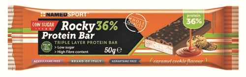 ROCKY 36% PROT BAR CARAMEL 50G - Lovesano