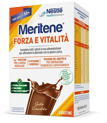 Meritene Forza E Vitalita' Cioccolato 5 Bustine Da 30 G - Lovesano