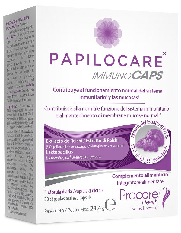 PAPILOCARE IMMUNOCAPS 30CPS - Lovesano