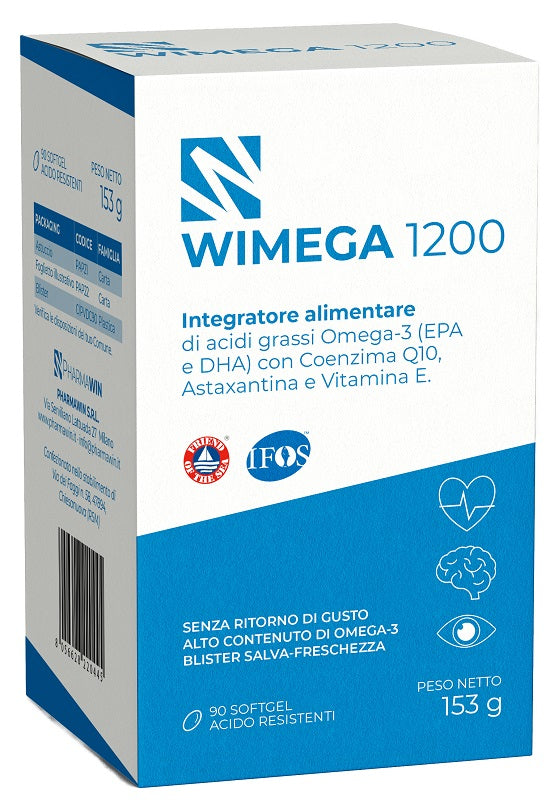 Wimega 1200 90 Softgel Acido Resistenti