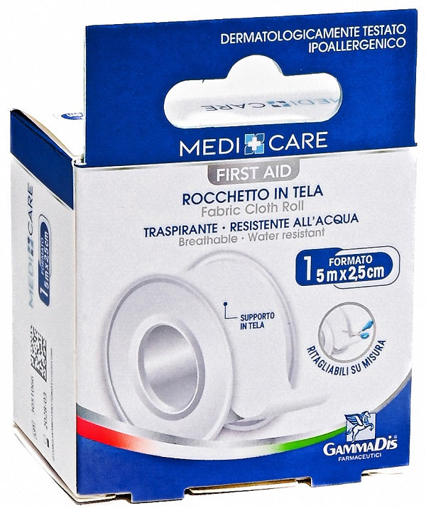 Cerotto In Rocchetto Medicare Tela Bianco Plus 500x2,5 Cm - Lovesano