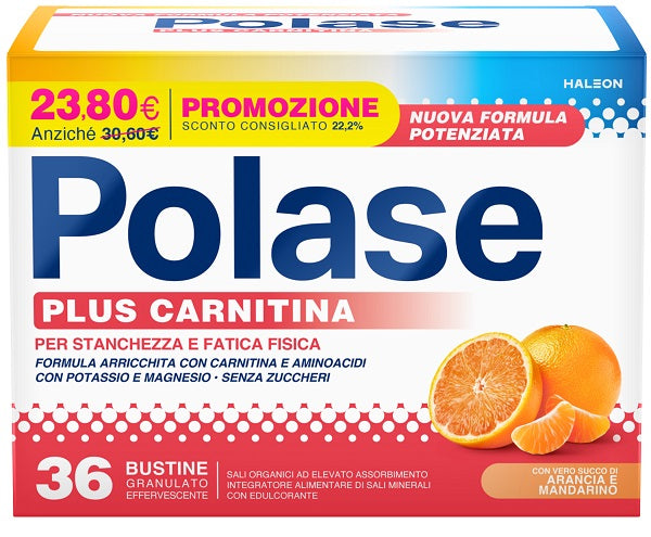 Polase Plus Carnitina Promo 36 Bustine Granulato Effervescente Da 6,8 G - Lovesano