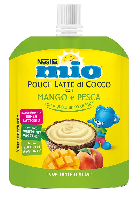 Mio Pouch Latte Di Cocco Con Mango E Pesca 90 G - Lovesano