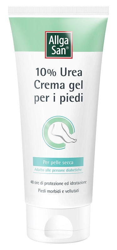 Allgasan Crema Gel Piedi 10% Urea 100 Ml Senza Profumo