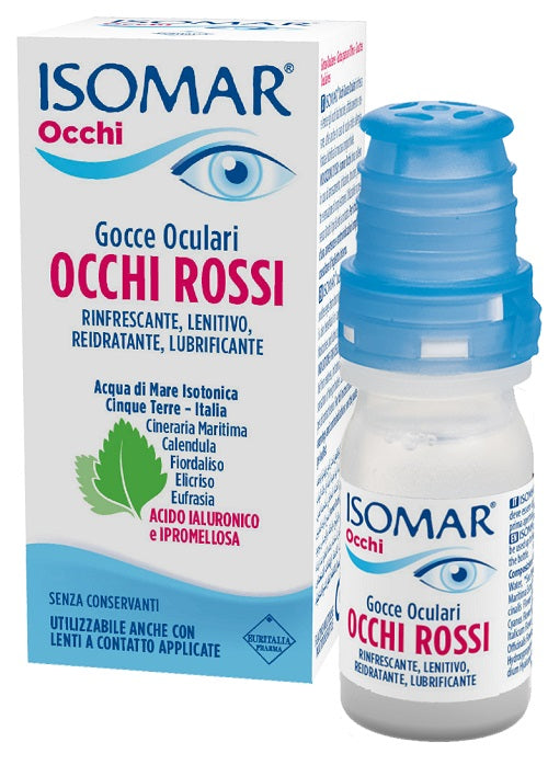 Isomar Occhi Rossi Gocce Oculari Acido Ialuronico 0,20% 10 Ml - Lovesano