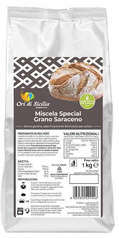 ORI DI SICILIA Mix Grano Saraceno 1Kg - Lovesano