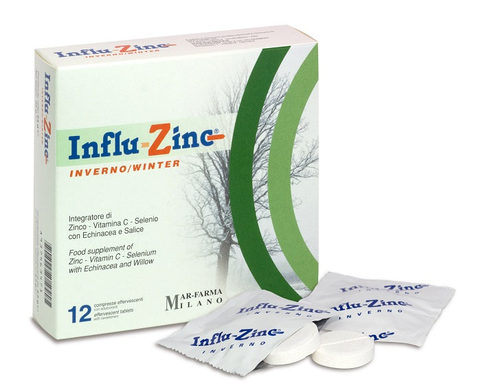 INFLU ZINC INVERN 12CPR EFFERV - Lovesano
