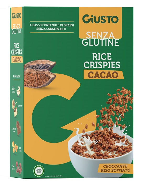 Giusto Senza Glutine Rice Crispies Cacao 200 G - Lovesano