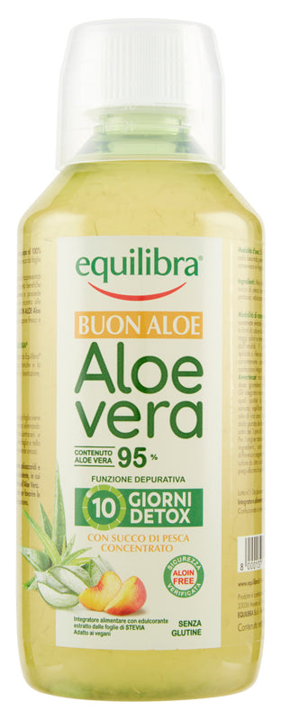 Buon Aloe Vera 95% Con Succo Di Pesca Concentrato 500 Ml - Lovesano