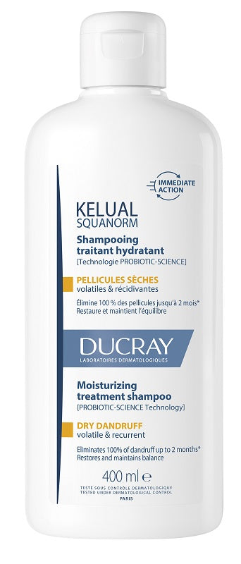 Kelual Squanorm Shampoo Trattante Idratante Forfora Secca 400 Ml - Lovesano