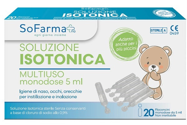 Soluzione Salina 0,9% 20 Flaconi 5 Ml Sofarmapiu' - Lovesano
