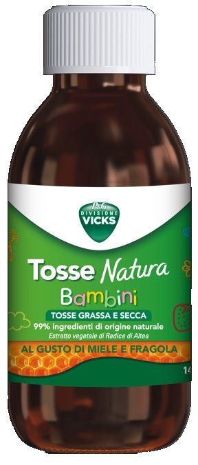 Vicks Tosse Natura Bambini Tosse Grassa E Secca Gusto Miele E Fragola 140 Ml - Lovesano