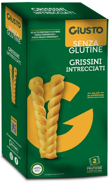 GIUSTO S/G Grissini Intrecciati 150g - Lovesano