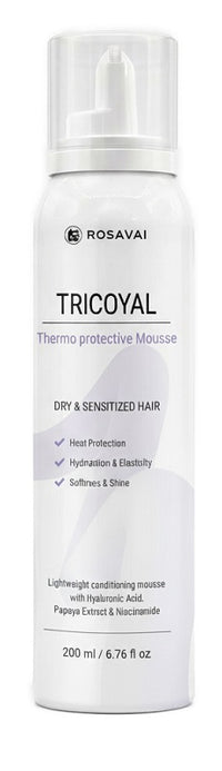 Rosavai Tricoyal Mousse Termoprotettiva 200 Ml