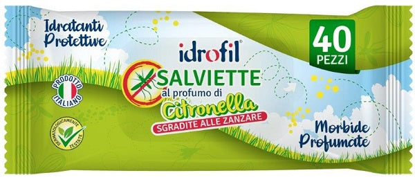 Idrofil Salviettine Citronella 40 Pezzi - Lovesano