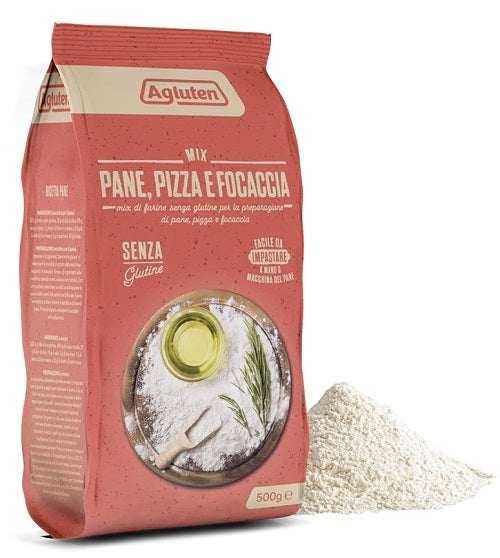 AGLUTEN Mix Pane Pizza Focaccia 500g - Lovesano