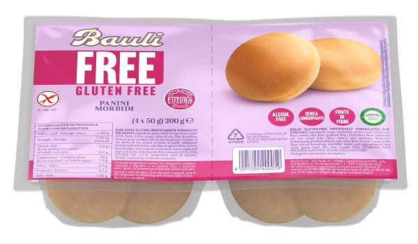Bauli Free Panini Morbidi 4 Pezzi Da 50 G - Lovesano