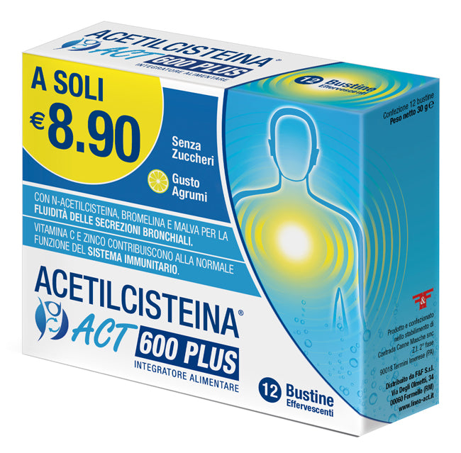 ACETILCISTEINA ACT 600 PLUS12B - Lovesano 