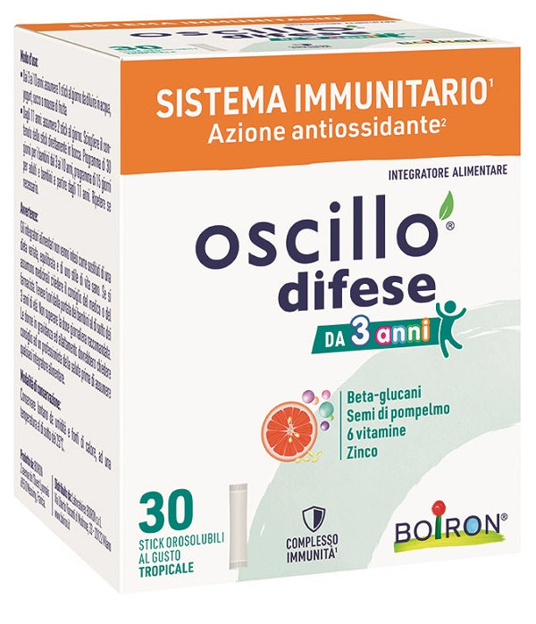 Oscillo Difese 3+ 30 Stick Orosolubili - Lovesano