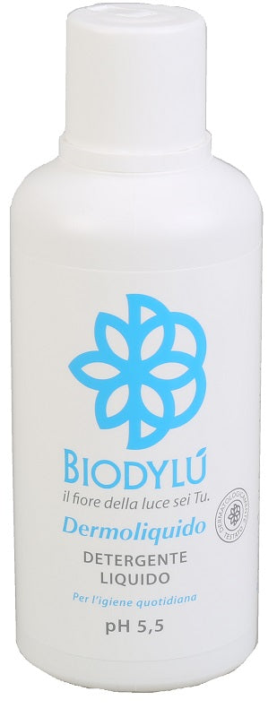 Biodylu' Dermoliquido Detergente Liquido Ph 5,5 500 Ml - Lovesano