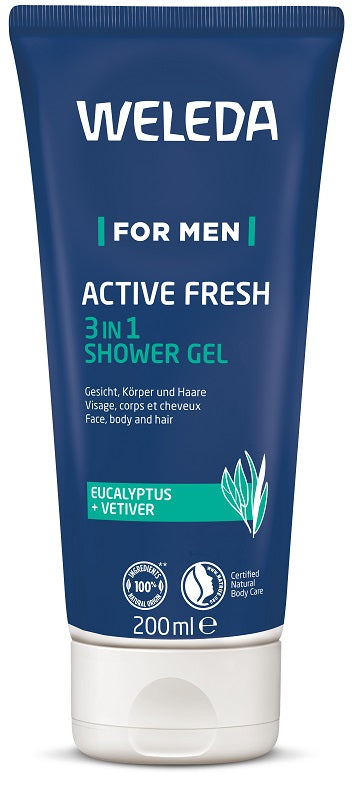 Weleda For Men Active Fresh 3in1 Shower Gel 200 Ml - Lovesano