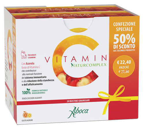 Vitamin C Naturcomplex 20 Bustine Granulari Confezione Speciale 1+1 - Lovesano