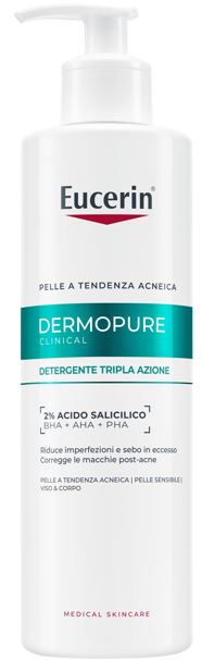 Eucerin Dermopure Clinical Detergente Tripla Azione 400 Ml - Lovesano