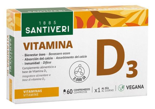 VITAMINA D3 2000UI VEG 60CPR - Lovesano