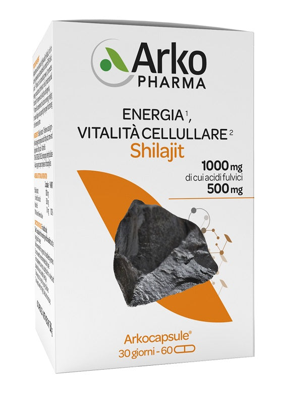 Arkocapsule Shilajit Energia-vitalita' Cellulare 60 Capsule