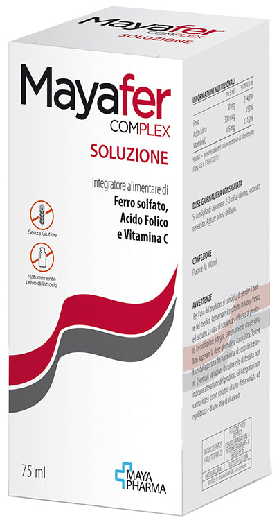 Mayafer Complex Soluzione 75 Ml Senza Glutine Naturalmente Privo Di Lattosio - Lovesano