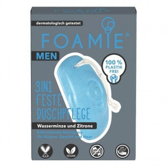 Foamie Uomo 3 In 1 Seas The Day Doccia Shampoo 80 G - Lovesano