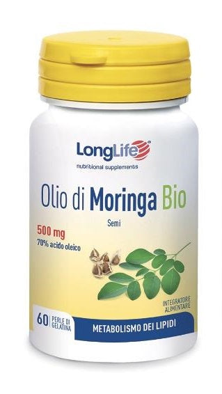 LONGLIFE OLIO MORINGA BIO 60PRL - Lovesano
