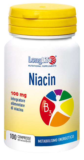 LONGLIFE NIACIN 100MG 100CPR - Lovesano