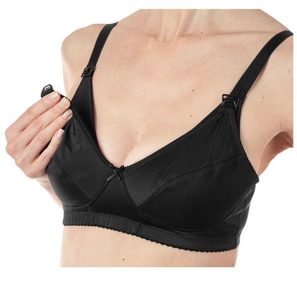 Mammy Reggiseno Microfibra Allattamento Black 4d - Lovesano