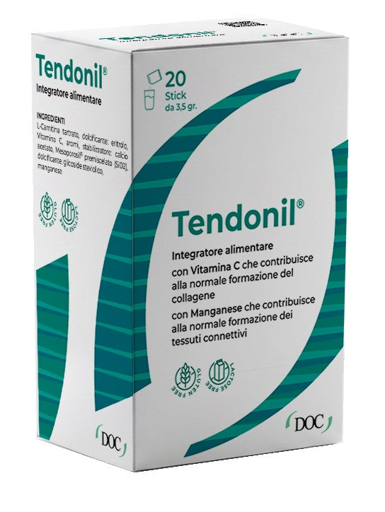 Tendonil 20 Stick Da 3,5 G Con Edulcoranti Senza Glutine Senza Lattosio