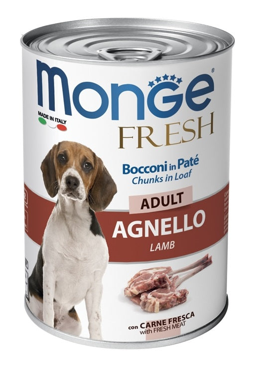 V MONGE FRESH ADULT AGNELLO DOG - Lovesano