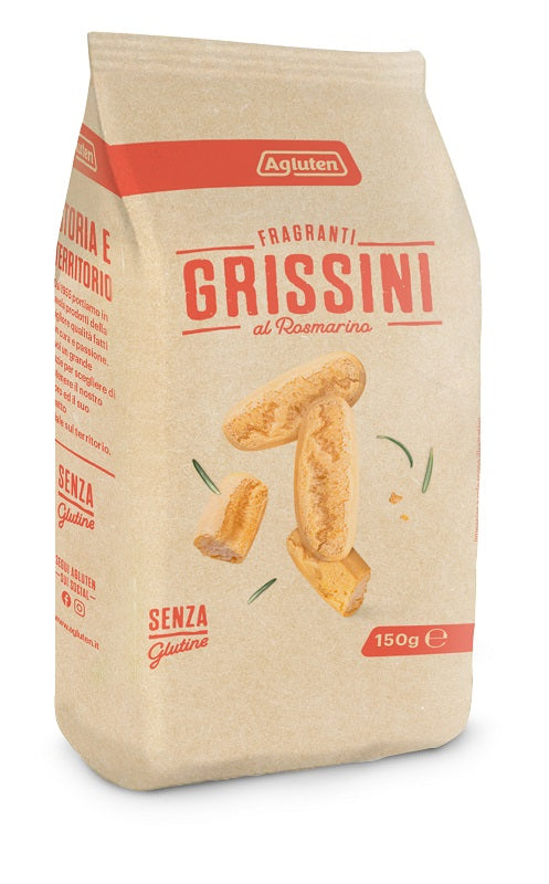 Agluten Grissini Al Rosmarino 150 G - Lovesano