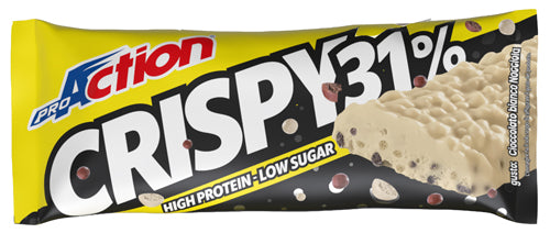 Proaction Crispy Bar 31% Cioccolato Bianco Nocciola 40 G - Lovesano