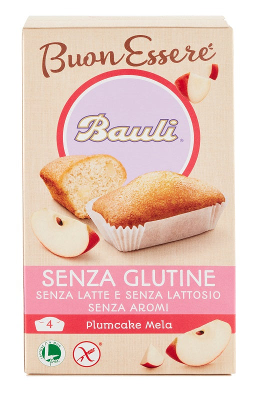 BAULI Plumcake S/G Mela 4x33g - Lovesano