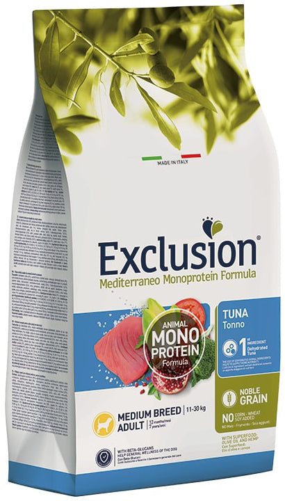 V EXCLUSION M ADULT TUNA M 3KG - Lovesano