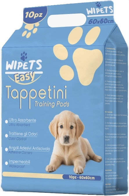 Wipets Easy Tappetini Pet Easy 60x60 Cm 10 Pezzi - Lovesano