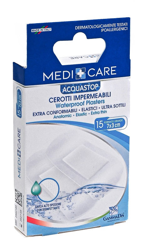 Cerotto Medicare Antiacqua Grandi 15 Pezzi - Lovesano