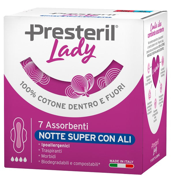 Lady Presteril Assorbenti Notte Super Ali 7 Pezzi - Lovesano
