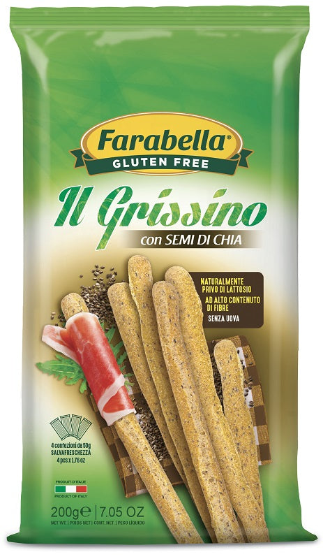 Farabella Grissini Con Semi Di Chia 200 G - Lovesano