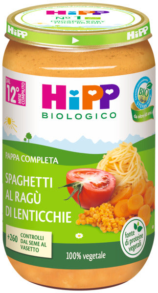 HIPP BIO PAPPA SPAGHET/RAGU/LENT - Lovesano